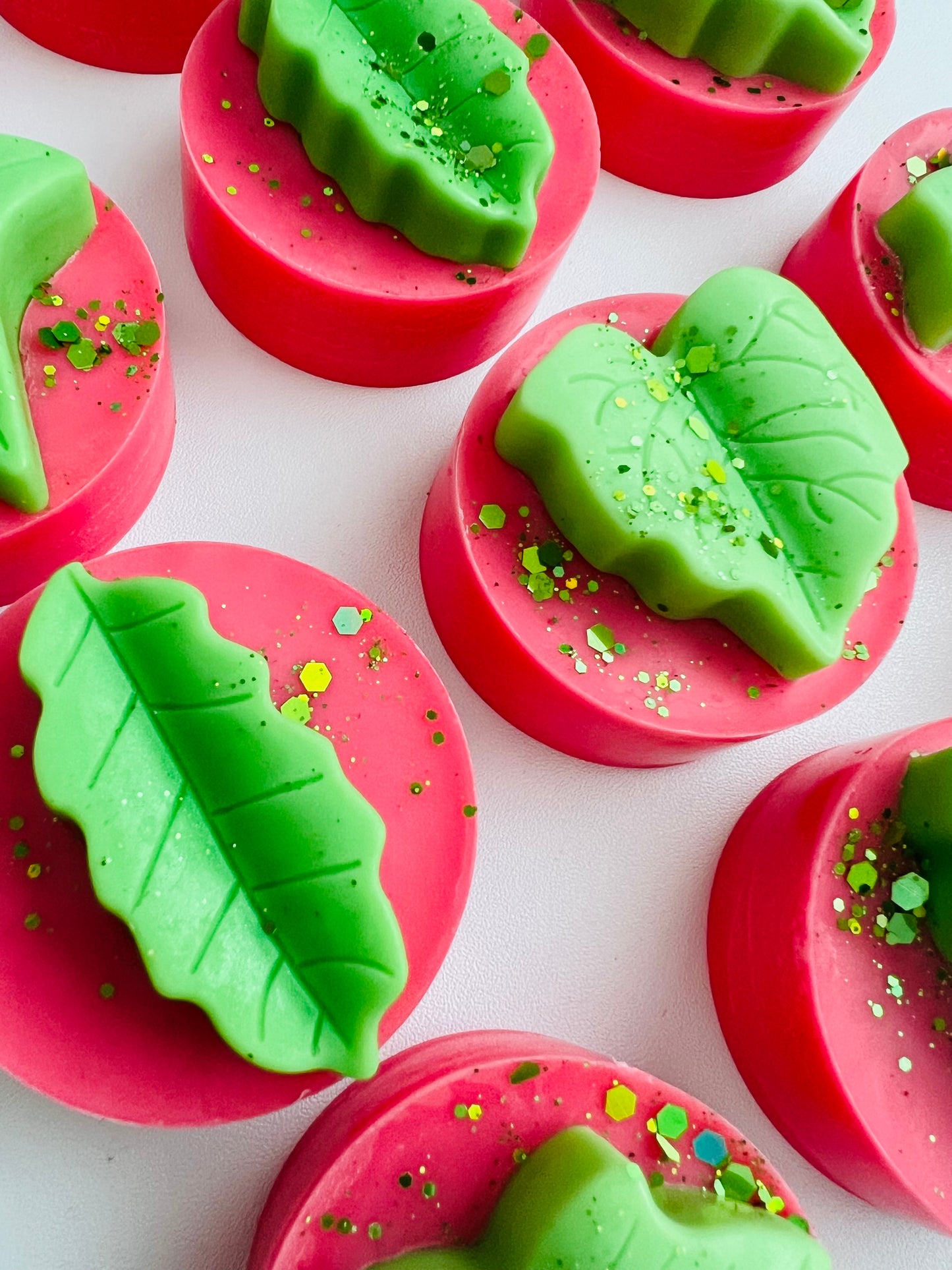 Fresh Mint and Rhubarb Wax Melt Slab