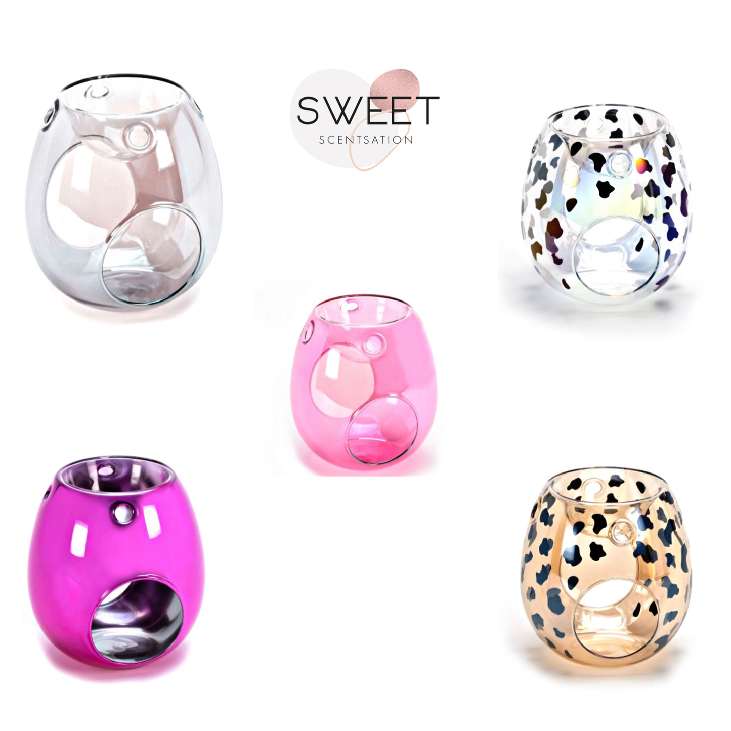 Dalmatian Hand Blown Glass Wax Burner