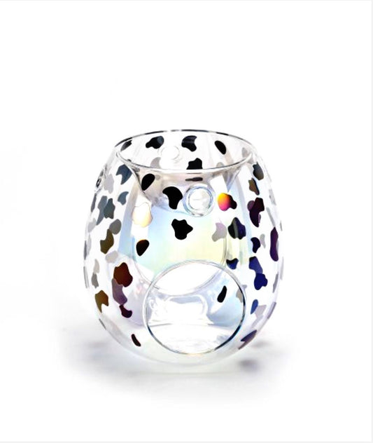 Dalmatian Hand Blown Glass Wax Burner